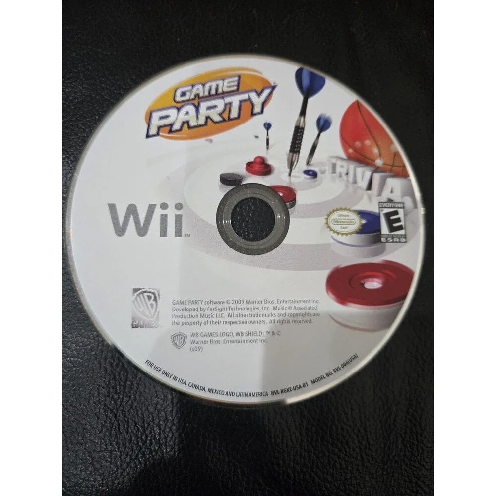 Game Party Nintendo Wii Video Game Disc Only